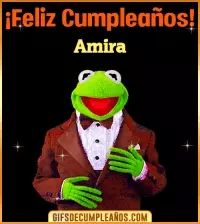 Meme feliz cumpleaños Amira